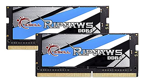 G.SKILL Ripjaws DDR4 SO-DIMM Series DDR4 RAM 32GB (2x16GB) 2400MT/s CL16-16-16-39 1.20V Unbuffered Non-ECC Notebook/Laptop Memory SODIMM (F4-2400C16D-32GRS)