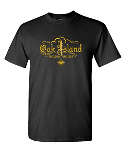 Oak Island Treasure Hunters - Explorer tv - Mens Cotton T-Shirt, XL, Black
