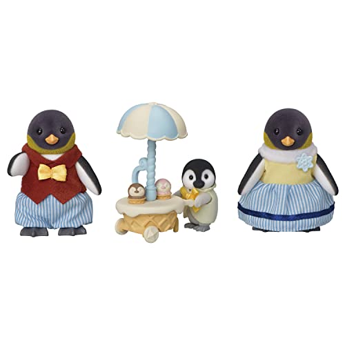 Calico Critters Penguin Family - Set of 4 Collectible Doll Figures for Ages 3+