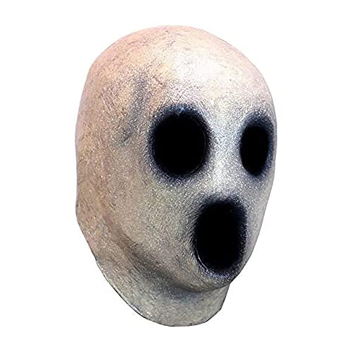 Ghoulish Productions Creepy Face Mask, Pale Halloween Mask. Creepy Pale Mask With Black Mouth and Eyes. CreepyMonster Line. Adult Mask One size latex mask
