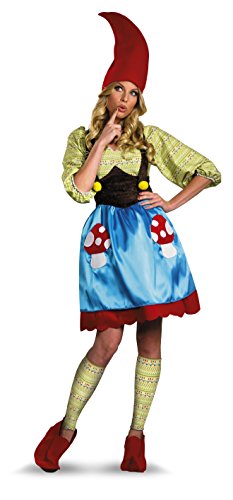 Disguise Women's Ms. Gnome Costume, Blue/Green/Red, X-Large