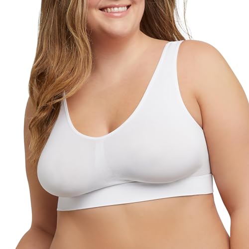 JUST MY SIZE womens Pure Comfort Plus Size Mj1263 bras, White, 5X-Large US