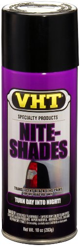 VHT SP999-6PK Nite-Shades Lens Cover Coating - Translucent Black Spray Paint - 10 oz Aerosol Can, 6 Pack