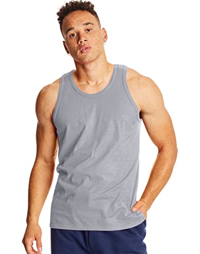 Hanes Men's X-Temp Tank Top 2 Pack, Light Steel, XXX-Large