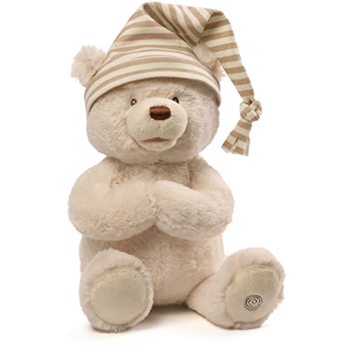 GUND Animated Goodnight Prayer Bear Spiritual Plush Stuffed Animal, 15'