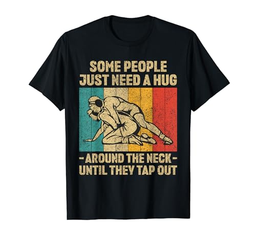 Some People Just Need A Hug Vintage Wrestling Wrestler T-Shirt