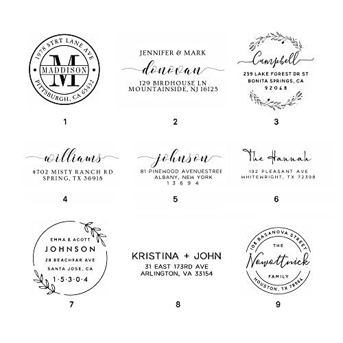LOMENTICSCustom Self Inking Return Address Stamp, Make Return Addressing Easy - Up to 18 Designs - 15 Color Choices