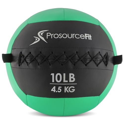 ProsourceFit Soft Medicine Balls, Wall Balls and Full Body Dynamic Exercises, Color-Coded Weights: 6, 10, 14, 20 lb.