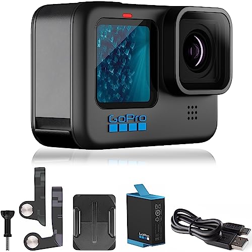 GoPro HERO11 Black – E-Commerce Packaging - Waterproof Action Camera with 5.3K60 Ultra HD Video, 27MP Photos, 1/1.9' Image Sensor, Live Streaming, Webcam, Stabilization