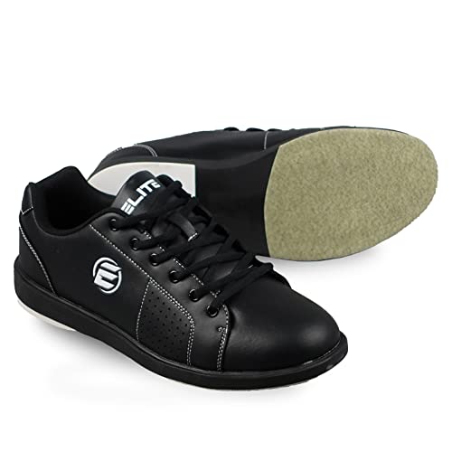 ELITE Men's Classic Casual Black Bowling Shoes (Black, US Footwear Size System, Adult, Men, Numeric, Medium, 11)