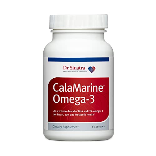 Dr. Sinatra Clinical Grade CalaMarine Omega-3 Supplement with DHA and EPA for Brain, Heart, and Eye Health (60 softgels)