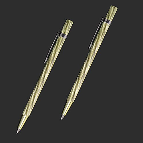 VebaCidi Scribe Tool, 2 Pieces Tungsten Carbide Tip Scriber, Engraved Pen for Tile/Glass/Wood/Ceramics/Metal/Gold/Welding