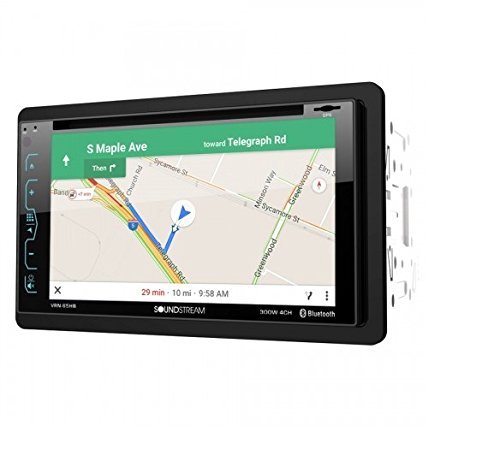 Soundstream VRN-65HB 2-DIN GPS/DVD/CD/MP3/AM/FM Receiver with 6.2in LCD/ Bluetooth/MobileLink X2 (Renewed)