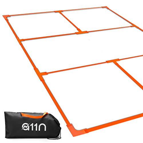 A11N Pickleball Court Marking Kit - Temporary Pickleball Boundary Lines in Standard Court Dimensions, No Measurement Required, Neon Orange