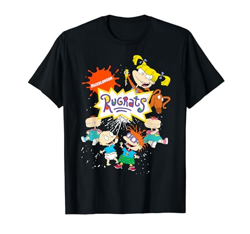 Rugrats Logo With Nick Logo And Rugrats Characters T-Shirt