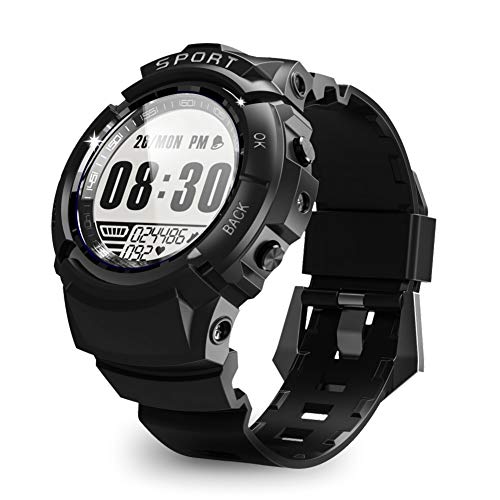 CakCity Sports Digital Watch Waterproof Men's Running Watch Multifunction LED Chronograph for Outdoor Hiking Riding Black Watch，Heart Rate Monitoring, Pedometer