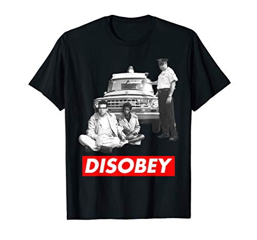 Bernie Sanders Arrested - Civil Rights Protest - Disobey T-Shirt