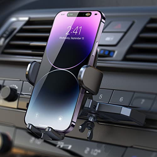 AINOPE CD Phone Holder for Car Ultra Sturdy Cell Phone Holder Car Mount Universal CD Slot Phone Holder Silicone Protection CD Phone Mount for Car fits iPhone 15 Pro Max Plus Samsung All Phones