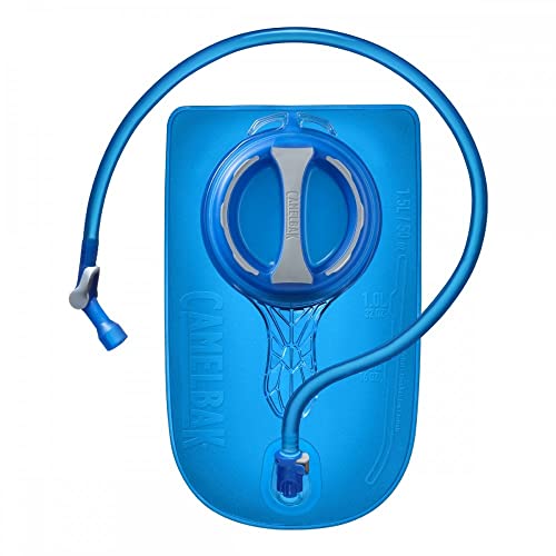 CamelBak Crux 1.5-Liter Water Reservoir - Hydration Bladder - Faster Water Flow Rate - Leak-Proof Water Bladder - Ergonomic Shape - Big Bite Valve - BPA-Free - 50oz, Blue