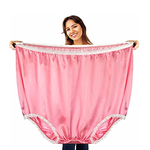 STIOEDYUAN Big Mama Undies Oversized Granny Panties Giant Funny Novelty Underwear Joke Gag Prank Gifts Gala Game(Pink, One Size)