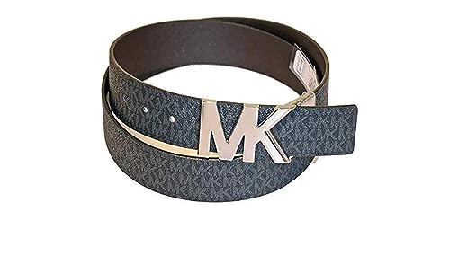 Michael Kors Signature Reversible Buckle 558732 Belt (Black, Medium)