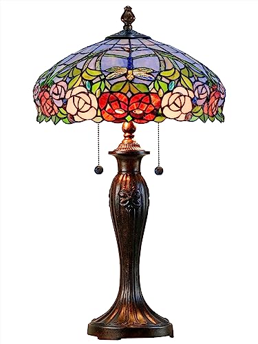 Dale Tiffany TT12232 Zenia Rose Table Lamp, 27' x 16.25' x 16.25', Fieldstone