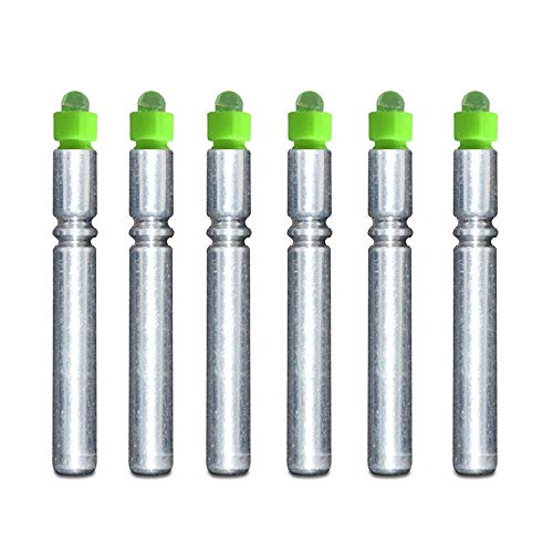 6PCS-LED Bobber Light Replacement for Fishing Lures, Fishing Bobbers, Pen Lights, Arrow Nocks, Fishing Floats, Pole Lights, LED Flashers (Green)