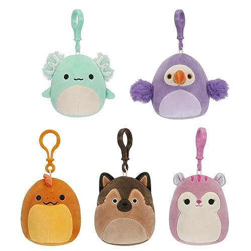 Squishmallows Original 3.5-Inch Clip-On Plush 5-Pack - Ultrasoft Official Jazwares Plush - Amazon Exclusive