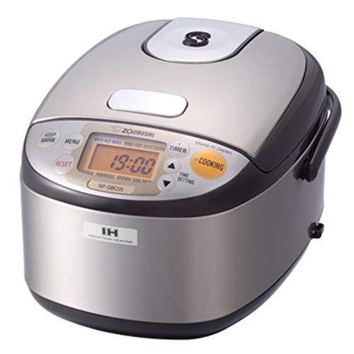 Zojirushi NP-GBC05XT Induction Heating System Rice Cooker and Warmer, 0.54 L, Stainless Dark Brown