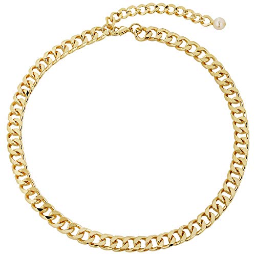 LILIE&WHITE Chunky Gold Chain Necklace For Women Cuban Link Chain Necklace For Men Fashion Necklace Costume Jewelry