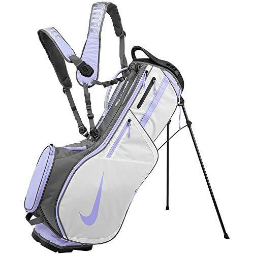 Nike Air Hybrid 2 Golf Carry Stand Bag (White/Iron Grey/Purple Pulse)