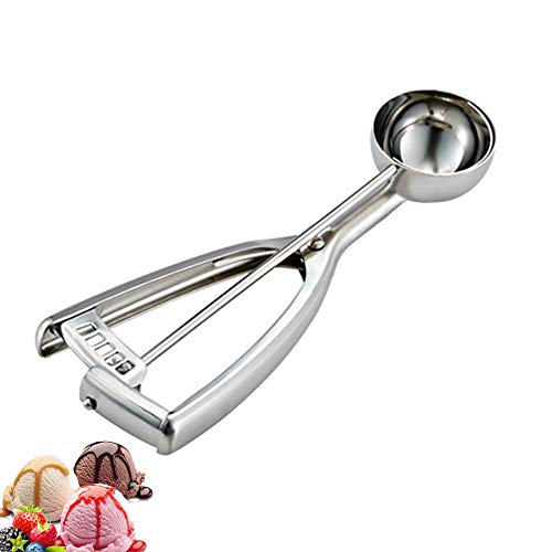 Saebye Medium Cookie Scoop, 2 Tbsp / 30ml / 1 oz, Size #40 Cookie Dough Scoop, Cookie Scoops for Baking, 1 25/32 inches / 4.5 CM Ball, 18/8 Stainless Steel, Secondary Polishing