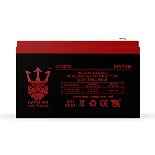Neptune 12V 7Ah NT-1270 SLA Sealed Lead Acid Replacement Battery for UB1270, PS1270, EXP1270, CA1270, NP7-12