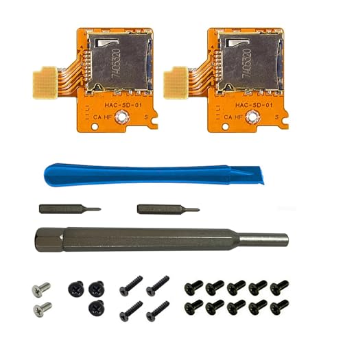 Onyehn 2pcs Micro SD Card Reader Replacement Repair Part for Nintendo Switch HAC-SD-01,TF Memory Card Slot Reader Board Replacement for NS Console