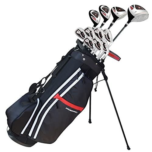 Prosimmon Golf X9 V2 Tall +1' Mens Graphite/Steel Golf Club Set & Bag - Stiff Flex