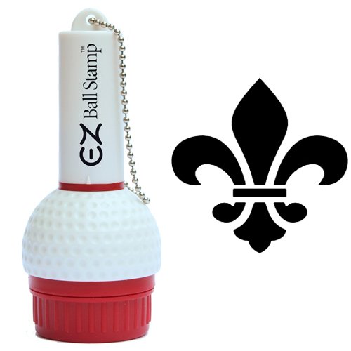 ProMarking EZBallStamp Golf Ball Stamp Marker (Black Fleur De Lis)