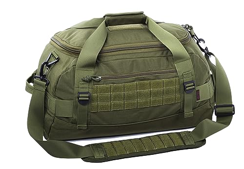 Tactical Duffle Bag MOLLE Gear Bag Carry on Travel Duffel Bag. Ideal for Hunting, Shooting Range, Law Enforcement, Camping, Travel. 35L
