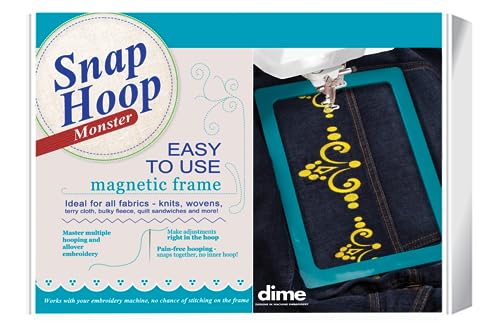 Snap Hoop Monster for Baby Lock/Brother (5' x 7') Magnetic Embroidery Hoop for Machine Embroidery