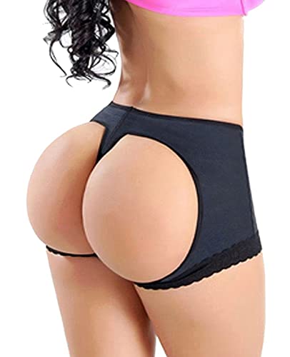 FUT Women's Butt Lifter Lace Boy Shorts Body Shaper Enhancer Panties