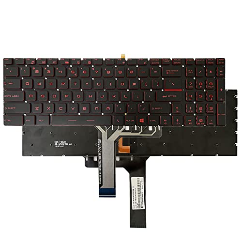 Zahara Keyboard Backlit US Replacement for MSI GV62VR 7RF, GV72VR 7RF, GL65 9RC 9SFX 9SEX, Bravo 17 A4DDR, GL75 9SE 9SD 9SC, GL75 Leopard 9SER 10SDR 10SCSR 10SCXR 9Z.NCXBN.11D