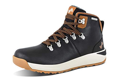 Forsake Halden - Men's Waterproof Premium Leather Hiking Boot (10.5 D(M), Black/Tan)