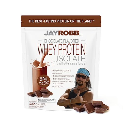 JAYROBB Whey Protein (Chocolate, 5 Pound (80 oz))