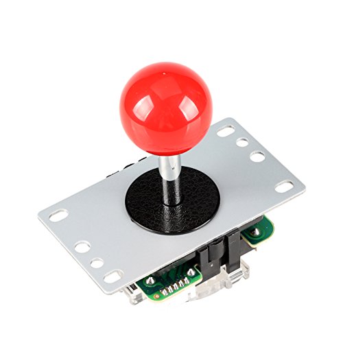 EG STARTS Red Arcade Classic Competition 5 Pin Stick 5P Rocker 4-8 Ways Joystick For PC Xbox 360 PS2 PS3 Games Arcade DIY Kit Parts Mame Jamma Machine Gaming