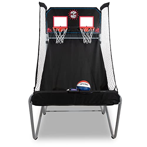 Pop-A-Shot Official Home Dual Shot Basketball Arcade Game - (Black)