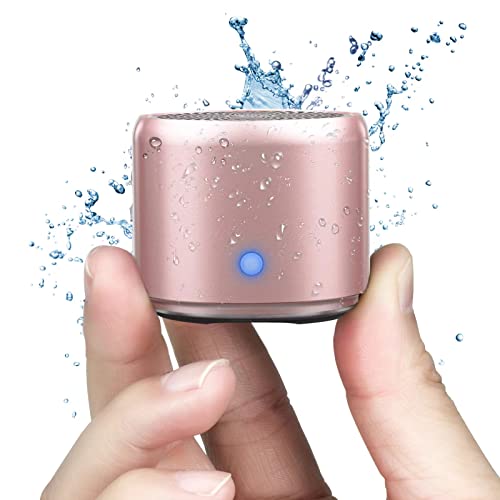 EWA A106 Portable Mini Bluetooth Speaker, Enhanced Bass and High Definition Sound, Portable Design, for iPhone, iPad,Nexus,Laptops and More (Rosegold)