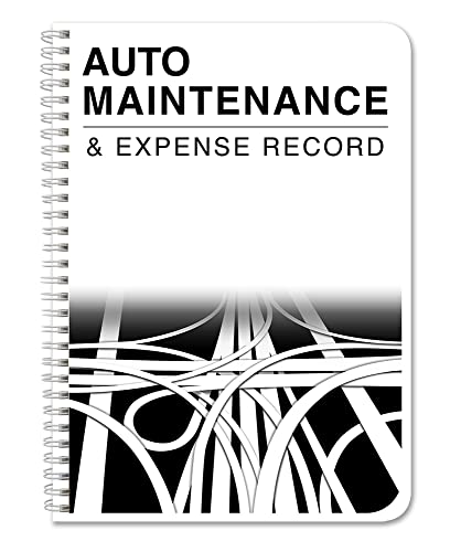 BookFactory Auto Maintenance and Vehicle Maintenance Log Book/Car Maintenance & Expense Tracker Record Book and Logbook - 5' x 7', 100 Pages, Wire-O (LOG-100-57CW-PP(Auto-Maintenance))