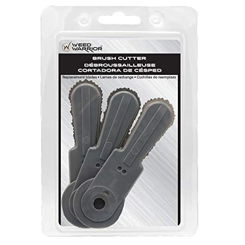 Weed Warrior Brush Cutter Replacement Blades for Brush Cutter Head, 3 Count, Basic