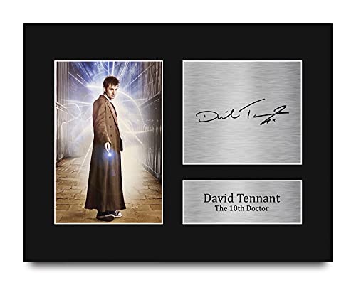 HWC Trading David Tennant Dr Who Gifts USL Printed Signed Autograph Picture for TV Show Fans - US Letter Size