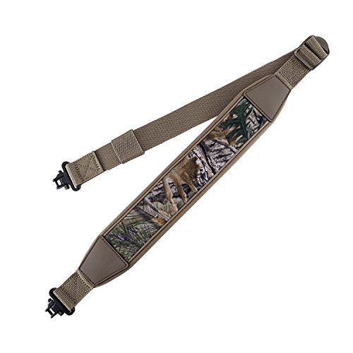 BOOSTEADY Two Point Gun Sling with Swivels,Durable Shoulder Padded Strap,Length Adjuster