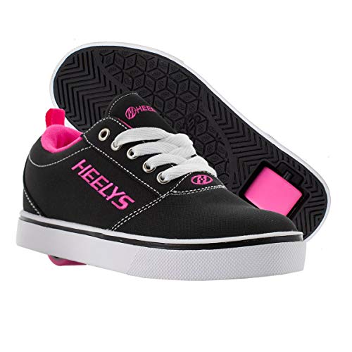 HEELYS Girl's Pro 20 (Little Kid/Big Kid/Adult) Black/White/Pink 1 Little Kid M